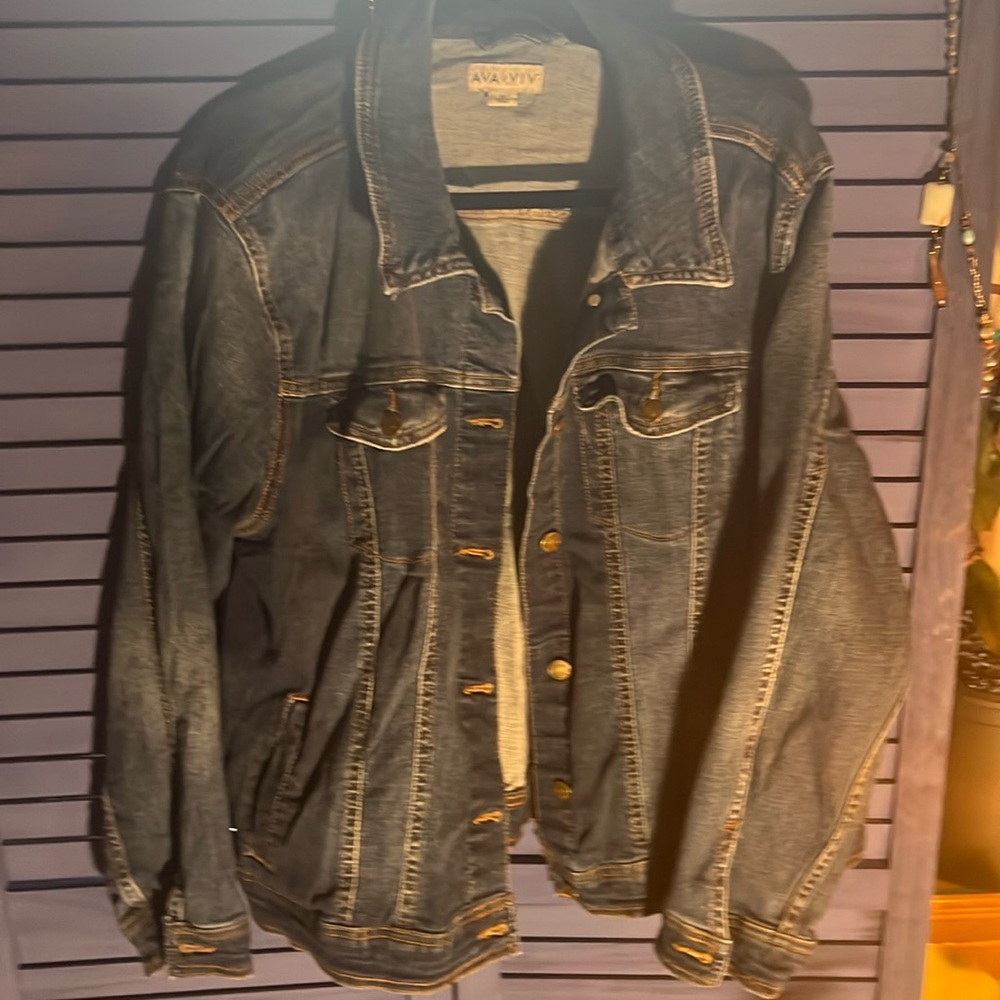 Jean Jacket 2X - Ava & Viv
